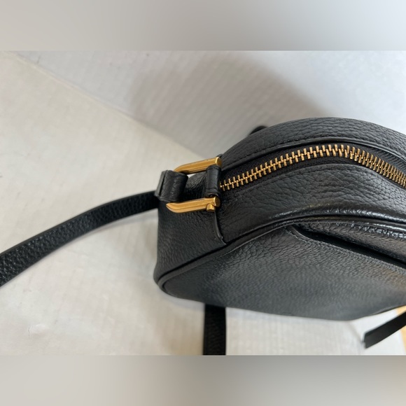 NWT J Crew Womens Devon Camera Small Leather  Black Bag  $128.00. - Picture 3 of 12